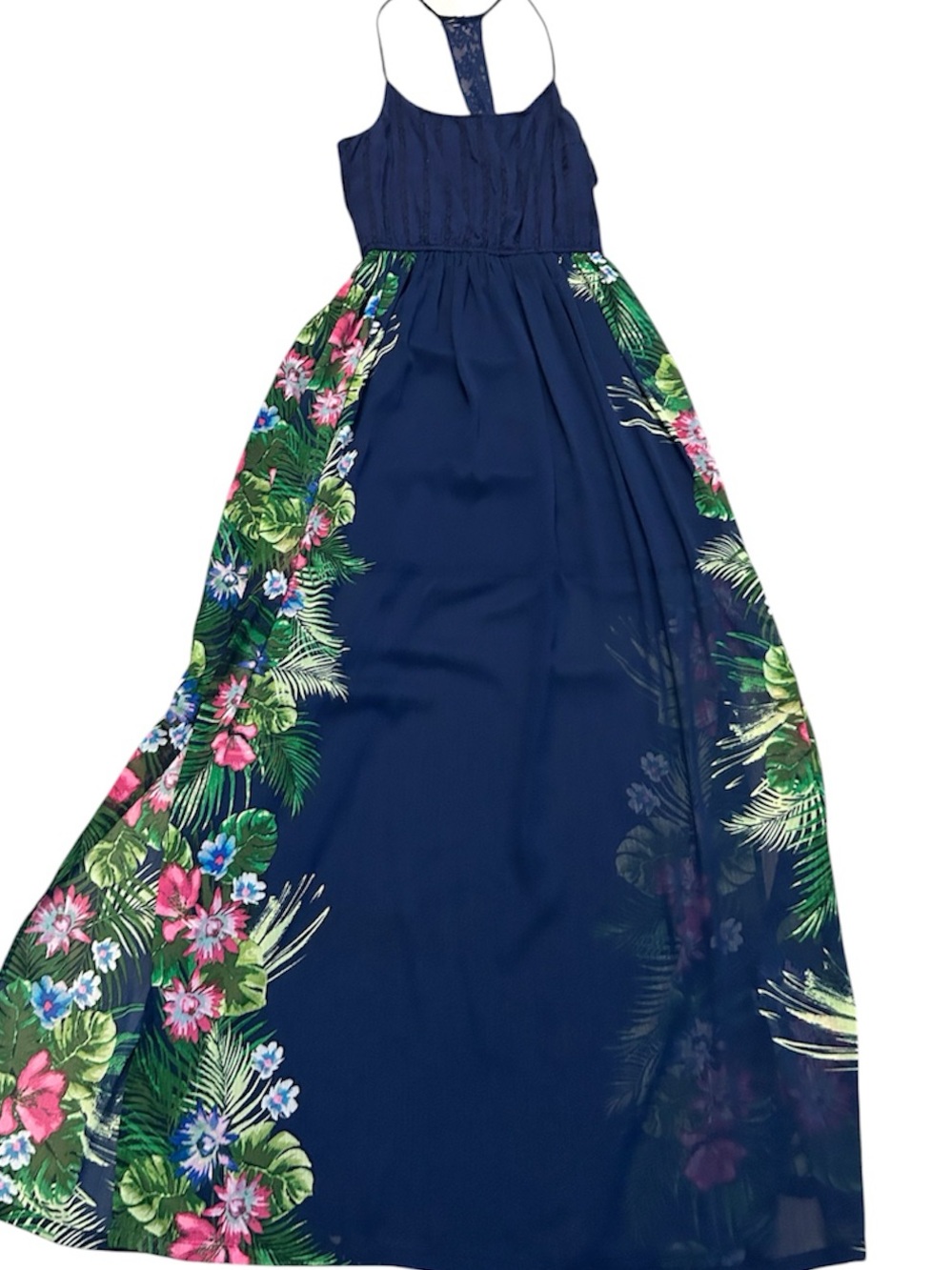 Candie's Navy Blue Dress Top with Pink Logo Trim